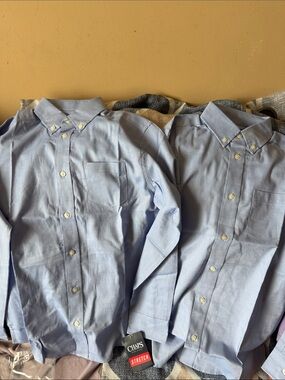 Chaps boys Light Blue Button-Down Dress Shirt - Twin Pack
